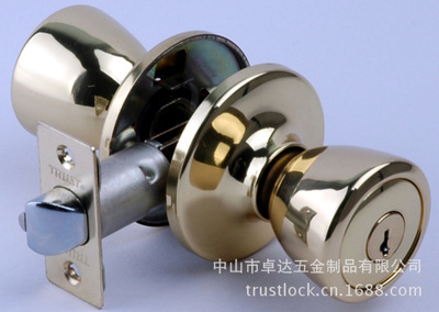 【供應(yīng)高檔出口 柱式結(jié)構(gòu) 全銅鎖芯 房門 球鎖】?jī)r(jià)格,廠家,圖片,其他鎖具,中山市卓達(dá)五金制品-
